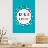 ビジネスロゴカスタム文字とカラーポスター ポスター (キッチン)