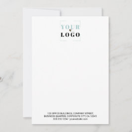 ビジネスロゴカスタム文字タイル（白） ノートカード