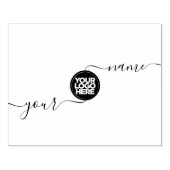 ビジネスロゴカスタム文字 ラバースタンプ (インプリント)