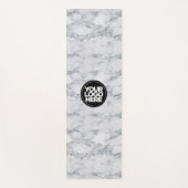 ビジネスロゴカスタム白大理石 ヨガマット (正面)