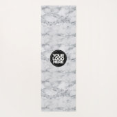 ビジネスロゴカスタム白大理石 ヨガマット (裏面)