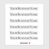 ビジネスロゴカスタム複数 シール (シート)