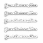 ビジネスロゴカスタム複数 シール (正面)