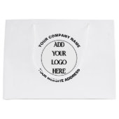 ビジネスロゴカスタム ラージペーパーバッグ (正面)