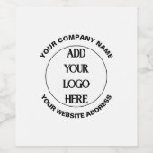 ビジネスロゴカスタム ワインラベル (シングルラベル)