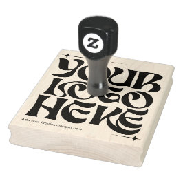 ビジネスロゴカスタムGroovyレトロ ラバースタンプ