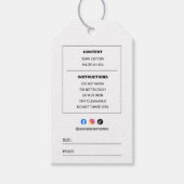 ビジネスロゴカスタムSmall Business Cothingラベル ギフトタグ (正面)