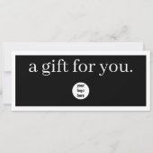 ビジネスロゴギフト証明書伝票ブラック (裏面)