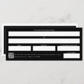 ビジネスロゴギフト証明書伝票ブラック (正面/裏面)