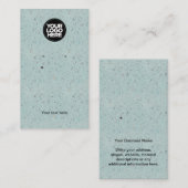 ビジネスロゴクラフトイヤリングディスプレイカード 名刺 (正面/裏面)