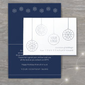 ビジネスロゴクリスマスオーナメントモダン休日 箔カード