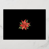 ビジネスロゴクリスマスホリデー企業の金ゴールド 箔シーズンカード (裏面)