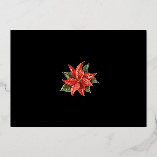 ビジネスロゴクリスマスホリデー企業の金ゴールド 箔シーズンカード (裏面)