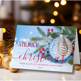 ビジネスロゴクリスマスモダン企業の シーズンカード
