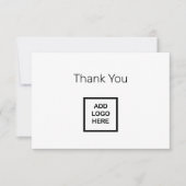 ビジネスロゴサンキューカード予算フレンドリー サンキューカード (正面)