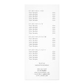 ビジネスロゴサービスの価格一覧シックモダン ラックカード (裏面)