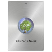 ビジネスロゴシルバー クリップボード (裏面)