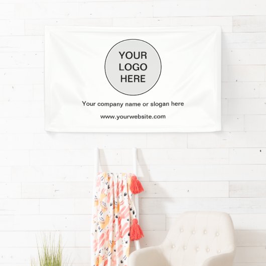 ビジネスロゴシンプルのモダン宣伝用バナー 横断幕 (インサイチュ)