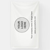 ビジネスロゴシンプルのモダン宣伝用バナー 横断幕 (縦)