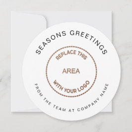 ビジネスロゴシンプルの企業のクリスマス シーズンカード