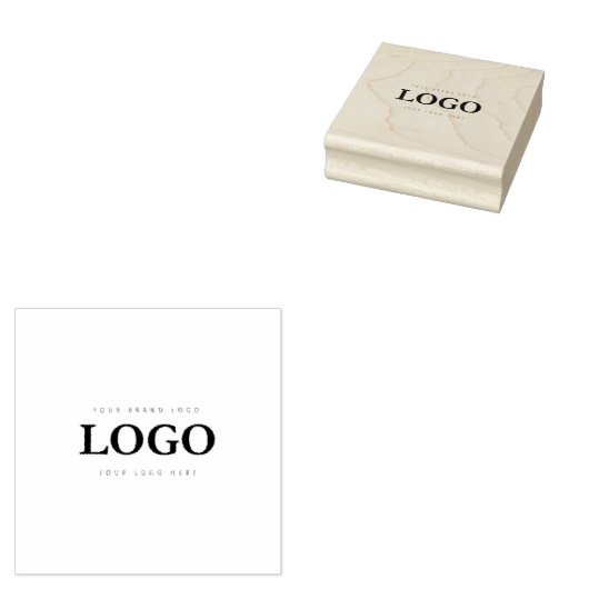 ビジネスロゴシンプルウッドアートスタンプ ラバースタンプ (押印)