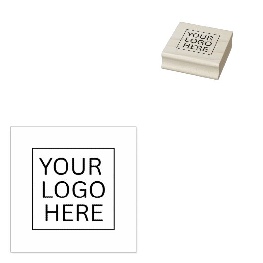 ビジネスロゴシンプルウッドアートスタンプ ラバースタンプ (押印)