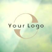 ビジネスロゴシンプルクリーンブランミニマルド会社 ウィンドウサイン (シート3)