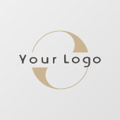 ビジネスロゴシンプルクリーンブランミニマルド会社 ウィンドウサイン (シート)