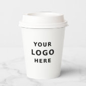 ビジネスロゴシンプルミニマリスト 紙コップ (裏面)