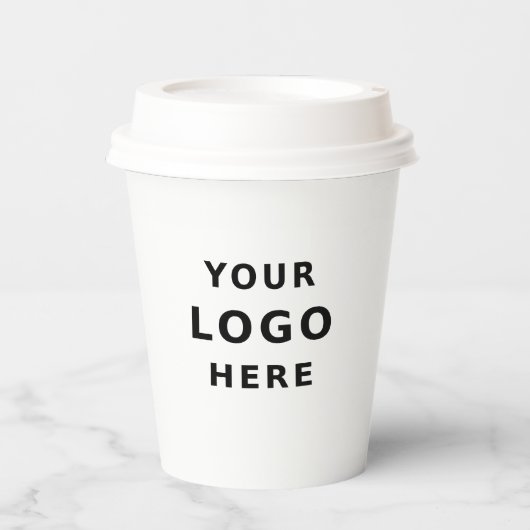 ビジネスロゴシンプルミニマリスト 紙コップ (正面)