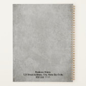 ビジネスロゴシンプルミニマルグランジ抽象芸術 プランナー手帳 (裏面)