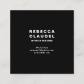 ビジネスロゴシンプルミニマル スクエア名刺 (裏面)