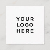 ビジネスロゴシンプルミニマル スクエア名刺 (正面)