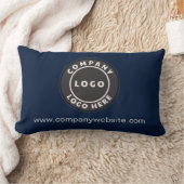 ビジネスロゴシンプル会社ショールームカスタム ランバークッション (ブランケット)