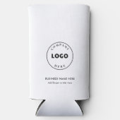 ビジネスロゴシンプル従業員モダンクライアント スリム缶クーラー (正面)