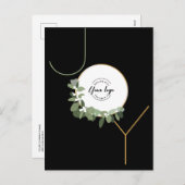 ビジネスロゴジョイバーティカルユーカリリースグリーン シーズンポストカード (正面/裏面)