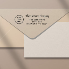 ビジネスロゴスクリプト差出人住所 セルフインキングスタンプ