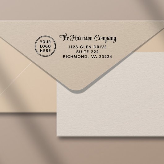 ビジネスロゴスクリプト差出人住所 セルフインキングスタンプ