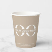 ビジネスロゴスタイリッシュモダンプロフェッショナル 紙コップ (正面)