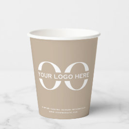 ビジネスロゴスタイリッシュモダンプロフェッショナル 紙コップ