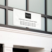 ビジネスロゴスタイルバナー 横断幕 (ビルの外側)