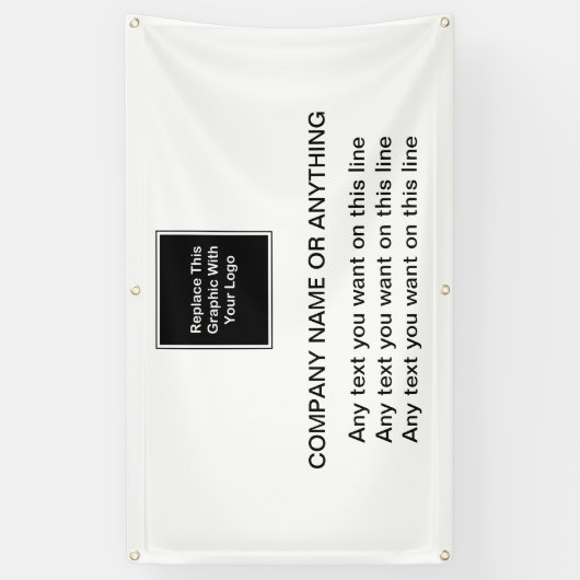 ビジネスロゴスタイルバナー 横断幕 (縦)