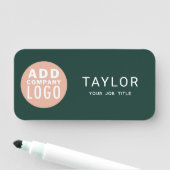 ビジネスロゴスタッフ従業員のカスタム 名札 (インサイチュ)