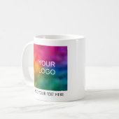 ビジネスロゴスローガン文字モダンエレガントトレンディー コーヒーマグカップ (正面左)