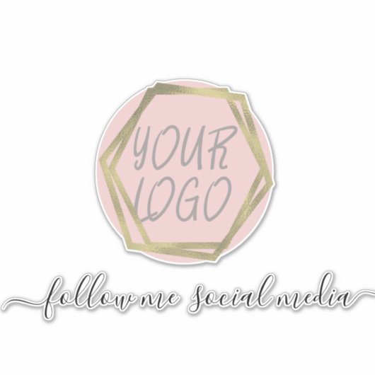 ビジネスロゴソーシャルメディアのマーケティングの美しさ シール