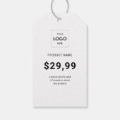 ビジネスロゴソーシャルメディアブランディングギフトラベル ギフトタグ (裏面)