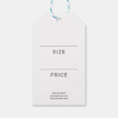 ビジネスロゴソーシャルメディアプロフェッショナルギフトラベル ギフトタグ (裏面)