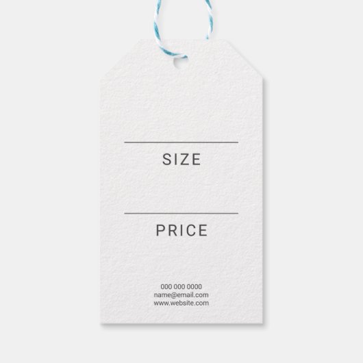 ビジネスロゴソーシャルメディアプロフェッショナルギフトラベル ギフトタグ (裏面)