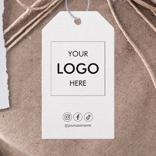ビジネスロゴソーシャルメディアプロフェッショナルギフトラベル ギフトタグ