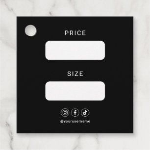 ビジネスロゴソーシャルメディアプロフェッショナルメッセージカード フェイバータグ